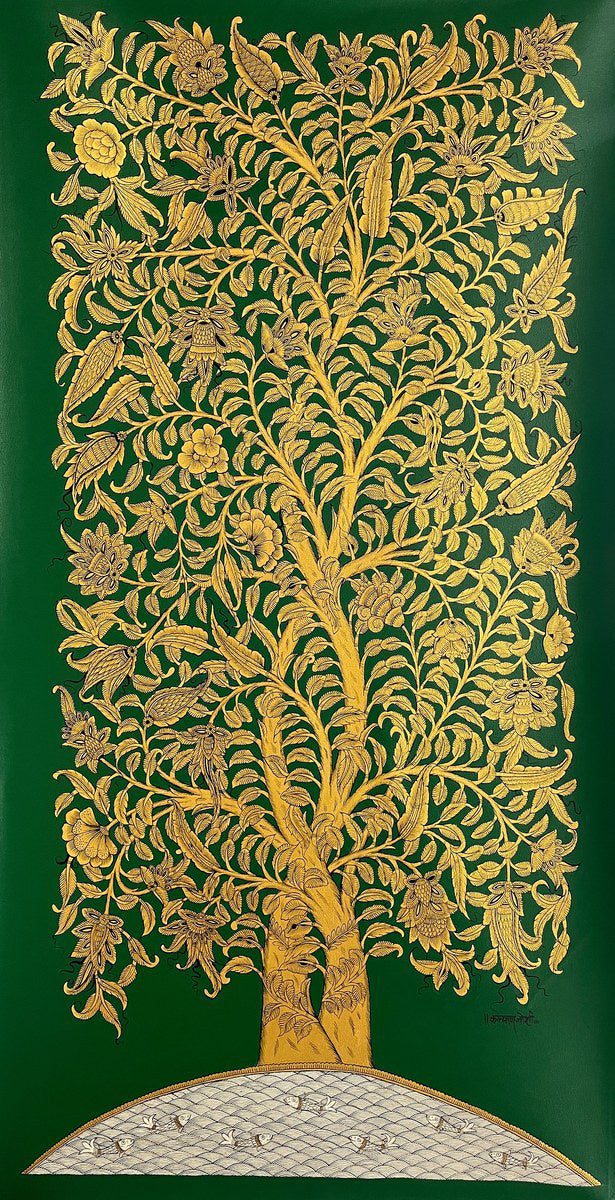 Tree of Life with Pond — Green — Kalyan Joshi
