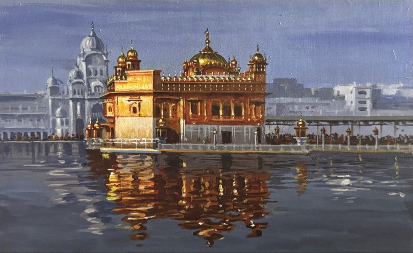 Golden Temple — Acrylic