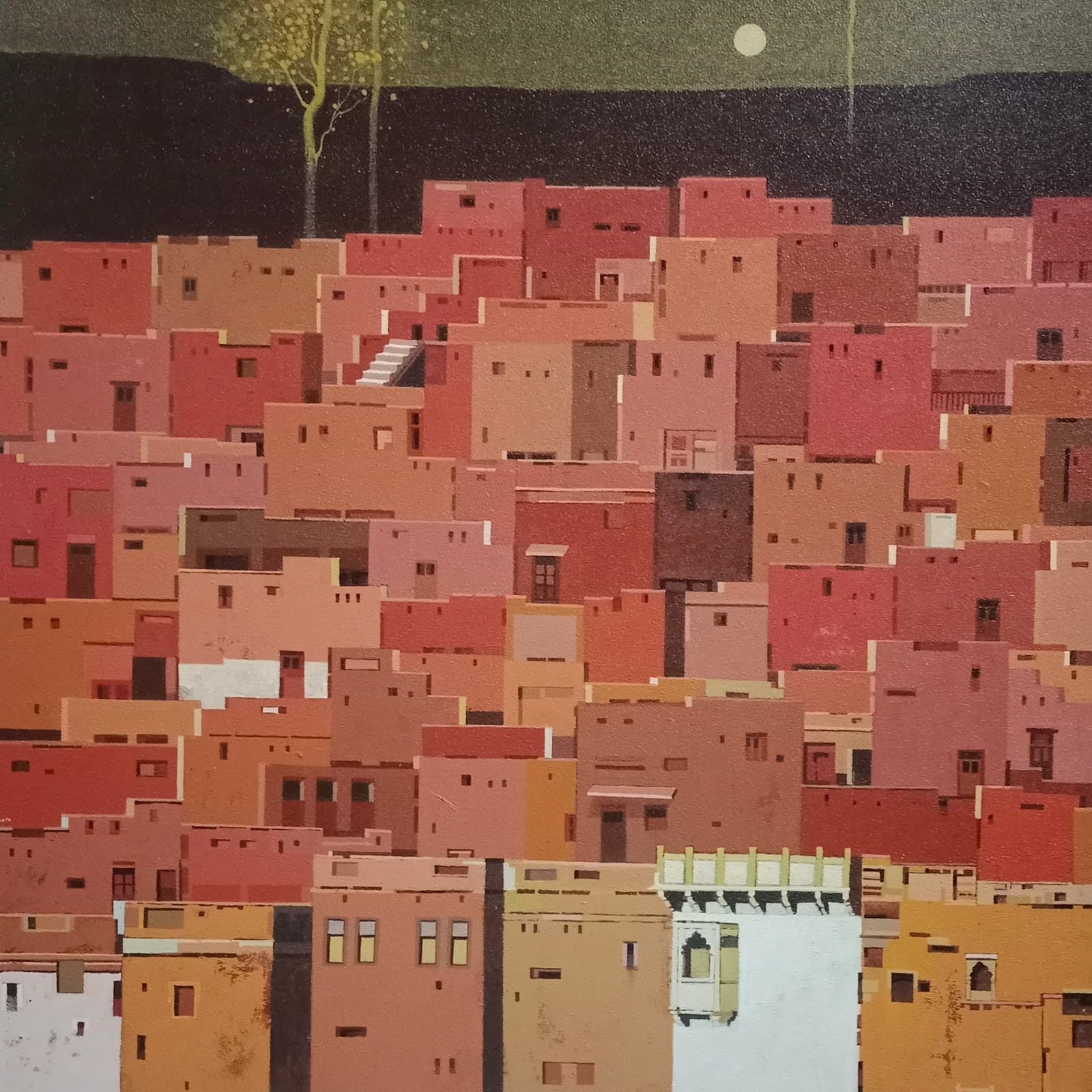 The Red City at Night